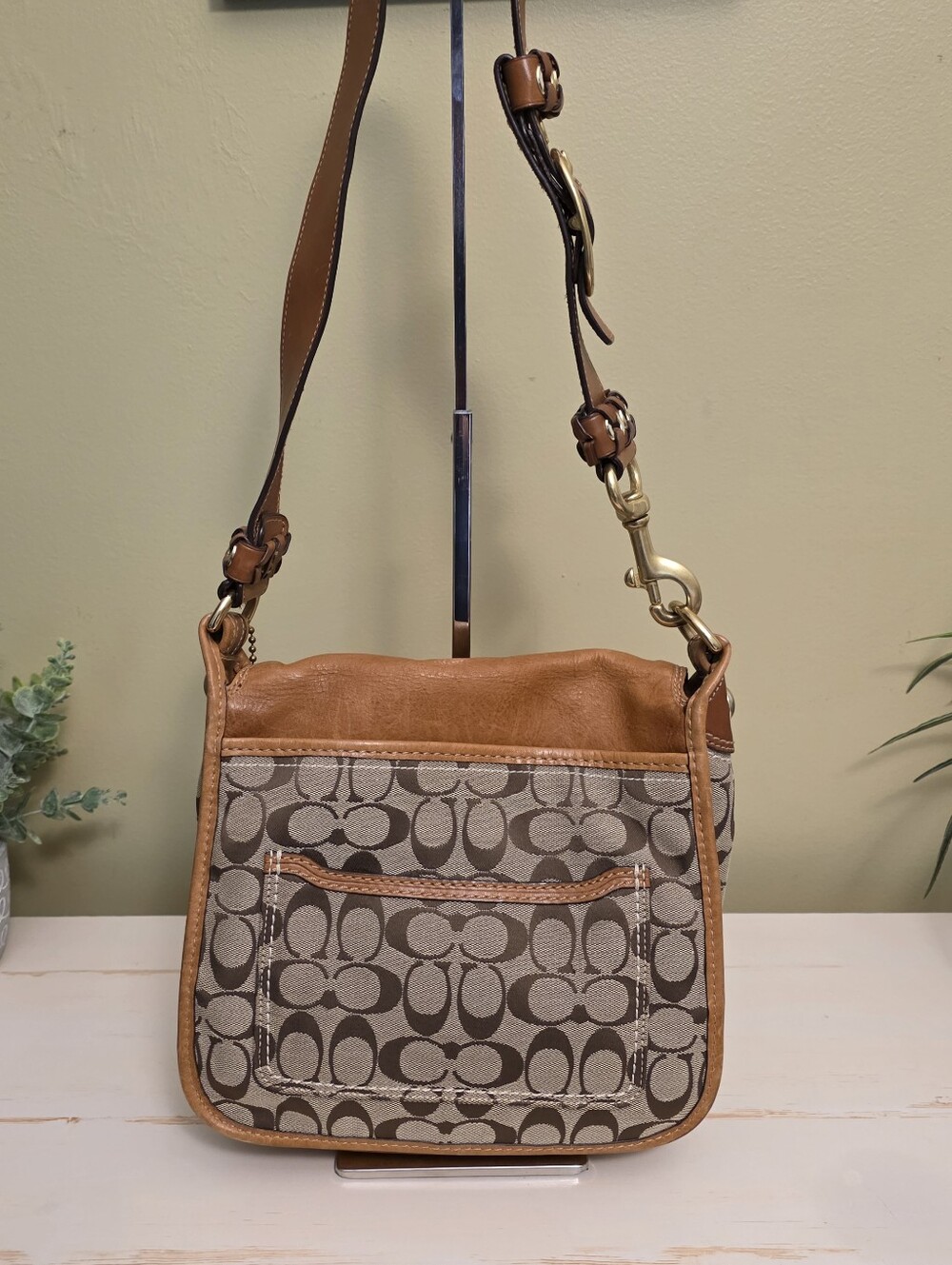 Coach | Brown Vintage Bleecker Legacy Signature Flap Bag - Picture 7 of 16